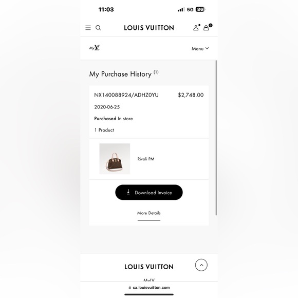 Authentic Louis Vuitton Rivoli PM Bag! - Picture 14 of 14